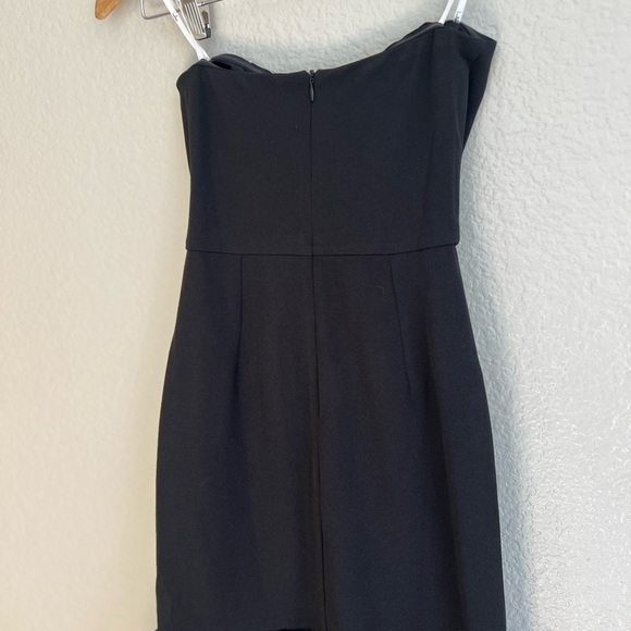 NWOT Dramatic Fanatic Black Strapless Tulle Trumpet Maxi Dress - Picture 7 of 8